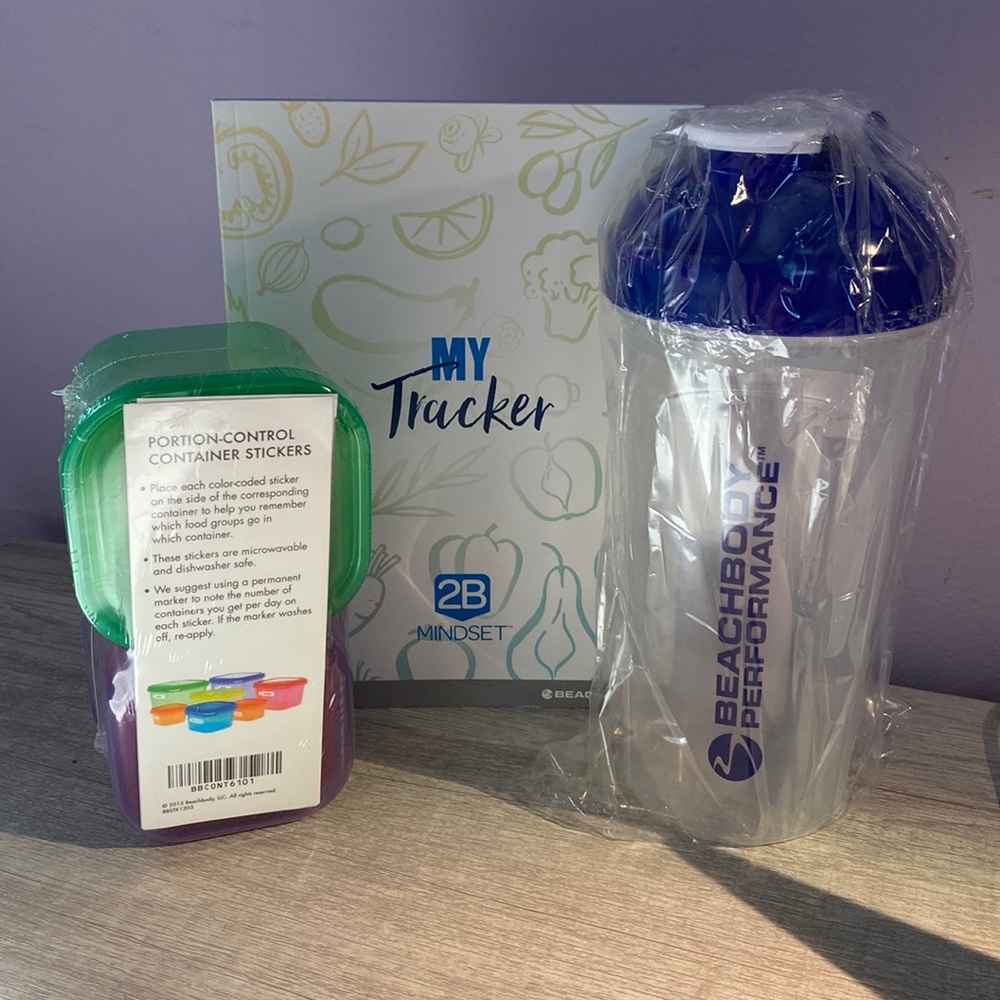 Ultimate Portion Fix Containers by Beachbody, 2B Mindset Tracker & Shaker